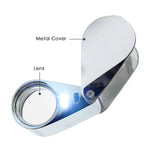 GM - 20XX GM - 20XX Mini 20x Magnifying Optical Glass LED Light Jeweler Loupe - Gain Express