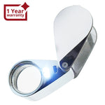 GM - 20XX GM - 20XX Mini 20x Magnifying Optical Glass LED Light Jeweler Loupe - Gain Express