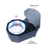 GM10 GM10 Mini 10X Jeweler Loupe Magnifier + 6 LED light, 21mm lens - Gain Express