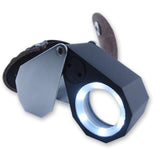 GM10 GM10 Mini 10X Jeweler Loupe Magnifier + 6 LED light, 21mm lens - Gain Express