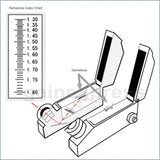 GR - 701 GR - 701 Gem Refractometer (Silver) w/ Built - in Light Source + RI Oil - Gain Express