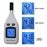 HTM - 238 HTM - 238 Handheld Digital Humidity & Temperature Meter 0~100% RH/ - 30~70°C ( - 22~158°F) LCD Display Backlight Moisture Thermo Hygrometer Thermometer Small Tester Gauge for Home Kitchen Indoor Outdoor - Gain Express