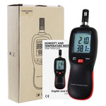 HTM - 278 Digital Humidity Temperature Meter Psychrometer Thermo - Hygrometer 999 Sets Data Storage with Dew Point and Wet Bulb Temperature Measurement Dual Display Portable Tester - Gain Express