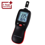 HTM - 278 Digital Humidity Temperature Meter Psychrometer Thermo - Hygrometer 999 Sets Data Storage with Dew Point and Wet Bulb Temperature Measurement Dual Display Portable Tester - Gain Express