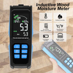 HTM - 382 HTM - 382 Non - Destructive Digital Moisture Meter Colored LCD Screen Pinless Wood Moisture Tester for Drywall / Masonry / Softwood / Hardwood with Alarm Function - Gain Express