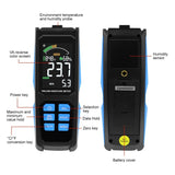 HTM - 382 HTM - 382 Non - Destructive Digital Moisture Meter Colored LCD Screen Pinless Wood Moisture Tester for Drywall / Masonry / Softwood / Hardwood with Alarm Function - Gain Express