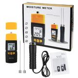 HTM - 41 HTM - 41 Digital Wood Moisture Meter 2~70% Humidity 20~90% RH Temperature - 10~60°C (14~140°F) Tester, Timber, Damp Detector Portable, Measure Water Percentage in Sheetrock, Bamboo, Paper, Soft Wood - Gain Express