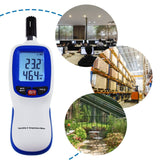 HTM - 49 HTM - 49 Gain Express Digital Humidity & Temperature Meter Hygrometer Psychrometer, Dew point and Wet - bulb Temperature range - 20~70°C, Humidity range 0~100%RH, Min/Max Hold, LCD Backlight - Gain Express