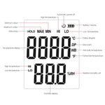 HTM - 49 HTM - 49 Gain Express Digital Humidity & Temperature Meter Hygrometer Psychrometer, Dew point and Wet - bulb Temperature range - 20~70°C, Humidity range 0~100%RH, Min/Max Hold, LCD Backlight - Gain Express