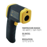 IR - 600 IR - 600 Digital Industrial Infrared Thermometer, - 32~400°C ( - 26~752°F) 12:1 Laser IR Gun Non - contact Measurement, Portable Instant Measure - Gain Express