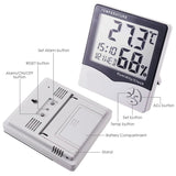 IR - 807 IR - 807 Digital Hygrometer Temperature Humidity Meter LCD Clock - Gain Express