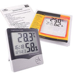 IR - 807 IR - 807 Digital Hygrometer Temperature Humidity Meter LCD Clock - Gain Express