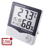 IR - 807 IR - 807 Digital Hygrometer Temperature Humidity Meter LCD Clock - Gain Express