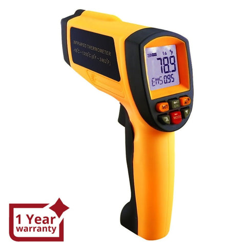 IR - G1350 IR - G1350 Digital 50:1 IR Laser Thermometer 0.1~1 EM Pyrometer 2462 °F - Gain Express