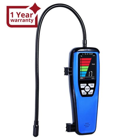 LKD - 432 LKD - 432 Refrigerant Leak Detector Handheld 17 - inch Gooseneck Probe Sensor Heating Diode Leak Tester for Air Conditioning and Refrigeration System with Buzzer, Visual Alarm and LCD Bar Graph - Gain Express