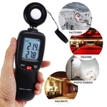 LUX - 274 LUX - 274 Light Meter Digital Illuminance Luminometer up to 200,000 Lux Luxmeter Foot Candle/Lux Temperature Tester Handheld with Backlight and Data Storage - Gain Express