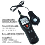 LUX - 29 LUX - 29 Digital Light Lux Meter with Data Logging Measurement Range 0 to 200,000 Lux Auto Ranging Instrument - Gain Express