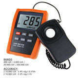 LX - 1332B LX - 1332B Professional Digital Lux/ Light Level Meter 1~200,000 Lux Luminometer Illuminance Meter, 4 Ranges Tester with Photodiode and Filter Sensor + Data HOLD Function - Gain Express