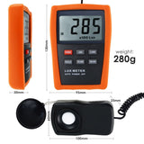 LX - 1332B LX - 1332B Professional Digital Lux/ Light Level Meter 1~200,000 Lux Luminometer Illuminance Meter, 4 Ranges Tester with Photodiode and Filter Sensor + Data HOLD Function - Gain Express