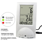 M0198130 Indoor Air Quality CO2 Monitor Temp. WB DP TWA STEL & Vent Rate - Gain Express