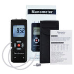 MAN - 45 MAN - 45 Professional Digital Manometer, Portable Handheld Air Vacuum/ Gas Pressure Gauge Meter 11 Units with Backlight, ±13.78kPa ±2PSI, Suitable for Differential Pressure of 1 - 2 Pipes, Ventilation, Air Condition System Measurement - Gain Express