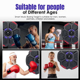 MBX - 428 MBX - 428 Wall Mounted Music Boxing Smart Bluetooth with Gloves Music Punching Machine Boxing Target Workout Punching Equipment for Adults Kids Home Indoor and Gym - Gain Express