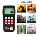 MT160 Digital Ultrasonic Metal Fiber Glass Thickness Gauge 0.75 ~ 300mm with USB Communication Port LCD with EL backlight Internal Memory Data - Gain Express