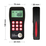 MT160 Digital Ultrasonic Metal Fiber Glass Thickness Gauge 0.75 ~ 300mm with USB Communication Port LCD with EL backlight Internal Memory Data - Gain Express