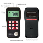 MT160 Digital Ultrasonic Metal Fiber Glass Thickness Gauge 0.75 ~ 300mm with USB Communication Port LCD with EL backlight Internal Memory Data - Gain Express