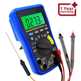 MUL - 210 MUL - 210 Digital Auto Range Autoranging DMM Multimeter - DC AC Amp Volt Ohm Frequency Capaitance Temperature Meter Battery Tester, with Auto LCD Backlight, Overload Protection - Gain Express