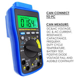 MUL - 211 MUL - 211 Digital DMM Multimeter Meter Tester with USB/ Software CD and Data Output Function, AC DC voltage, AC DC current, Auto Range, Capacitance, Resistance, Frequency, Diode and Continuity Test, Duty Cycle - Gain Express