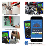 MUL - 212 MUL - 212 Digital DMM Bluetooth Multimeter with iOS & Android Mobile App, AC DC voltage, AC DC current, Auto Range, Capacitance, Resistance, Frequency, Diode and Continuity Test, Duty Cycle, Temperature, Meter Tester - Gain Express