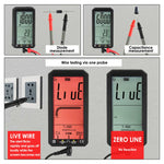 MUL - 318 MUL - 318 Professional, 6000 Counts T - RMS Digital Multimeter for Electrical Measurement and Non - contact Voltage Detection, with Probes, Backlight, Flashlight and Protective Case - Gain Express