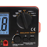 MUL - 351 Digital Insulation Tester Resistance Meter 250V / 500V / 1000V Output Voltage 750V AC Voltage Megohmmeter Large LCD Display with Blacklight and Buzzer Alarm - Gain Express