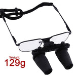 NDL - 040N 4.0x Magnification Dental Loupes, Prismatic Keplerian Style Nickel Alloy Frame, Dental Surgical Medical Binocular, 40mm Depth of Field+ 65mm Field of View+ 420mm Working Distance Loupe, Flip - Up Flexible Optical Glass Loupe Dentistry - Gain Express