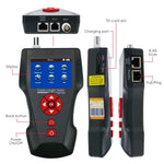 NF - 8601 NF - 8601 Digital Cable Length Tester RJ45 RJ11 BNC Coax Network, with Free TF Card, handheld Cable Tester Wire Tracker POE PING Ethernet Tester, STP/UTP 5E, 6E - Gain Express