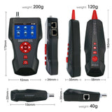 NF - 8601W NF - 8601W Digital Cable Tester Wire Tracker RJ45 RJ11 BNC Cable Length, with FREE TF Card, Handheld Tester with 8 Remote Identifier PoE PING Data Storage Function and Port Flash - Gain Express