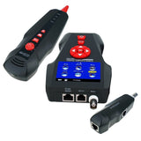 NF - 8601W NF - 8601W Digital Cable Tester Wire Tracker RJ45 RJ11 BNC Cable Length, with FREE TF Card, Handheld Tester with 8 Remote Identifier PoE PING Data Storage Function and Port Flash - Gain Express