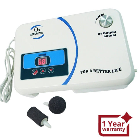 OZX - 300AT O3 Generator w/ Built - in Air Pump Timer, Ozone Output 500mg/hr - Gain Express