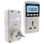 PCM - 282 Digital Power Meter Wattmeter Energy Consumption Meter Watt Voltage Current Frequency Electricity Usage Monitor Plug - in Socket Design - Gain Express