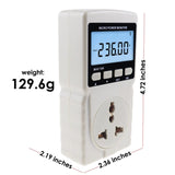 PCM - 282 Digital Power Meter Wattmeter Energy Consumption Meter Watt Voltage Current Frequency Electricity Usage Monitor Plug - in Socket Design - Gain Express