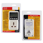 PCM - 282 Digital Power Meter Wattmeter Energy Consumption Meter Watt Voltage Current Frequency Electricity Usage Monitor Plug - in Socket Design - Gain Express