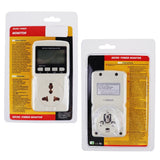 PCM - 282 Digital Power Meter Wattmeter Energy Consumption Meter Watt Voltage Current Frequency Electricity Usage Monitor Plug - in Socket Design - Gain Express