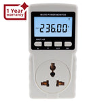 PCM - 282 Digital Power Meter Wattmeter Energy Consumption Meter Watt Voltage Current Frequency Electricity Usage Monitor Plug - in Socket Design - Gain Express