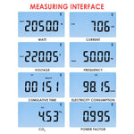 PCM - 282 Digital Power Meter Wattmeter Energy Consumption Meter Watt Voltage Current Frequency Electricity Usage Monitor Plug - in Socket Design - Gain Express