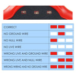 PCM - 348_US PCM - 348 Handheld Outlet Tester Polarity Detector with LED Light Test Result Indicator Socket Tester Power Socket Wiring Tool for GFCI Trip Current Standard Outlets Receptacles - Gain Express