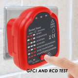 PCM - 348_US PCM - 348 Handheld Outlet Tester Polarity Detector with LED Light Test Result Indicator Socket Tester Power Socket Wiring Tool for GFCI Trip Current Standard Outlets Receptacles - Gain Express