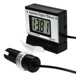 PH - 025 Digital pH Monitor Meter ATC 0.00~14.00pH w/ Power Adaptor & 1.5M Long Electrode Probe, Continuous Water Quality Monitoring Tester Kit Aquarium Hydroponics Spa Tank Pool Laboratories Portable - Gain Express