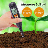 PH - 08 PH - 08 Digital Food PH Soil Meter w/ Temperature Measure Acidity Tester for Dough Meat Cheese Bread Fruit High Precision with ATC - Gain Express