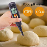 PH - 08 PH - 08 Digital Food PH Soil Meter w/ Temperature Measure Acidity Tester for Dough Meat Cheese Bread Fruit High Precision with ATC - Gain Express